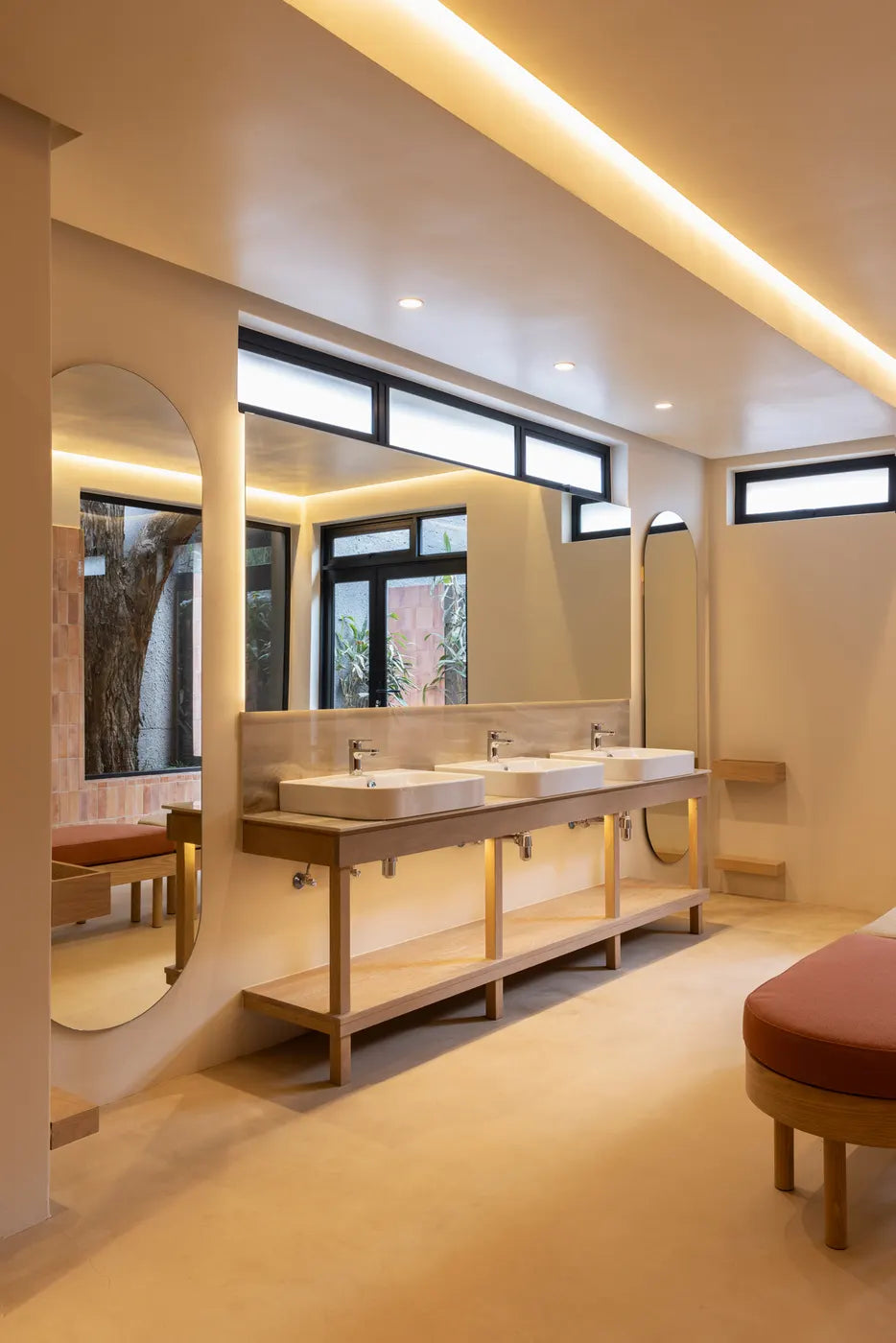 Calm treatment room with natural light at The Well