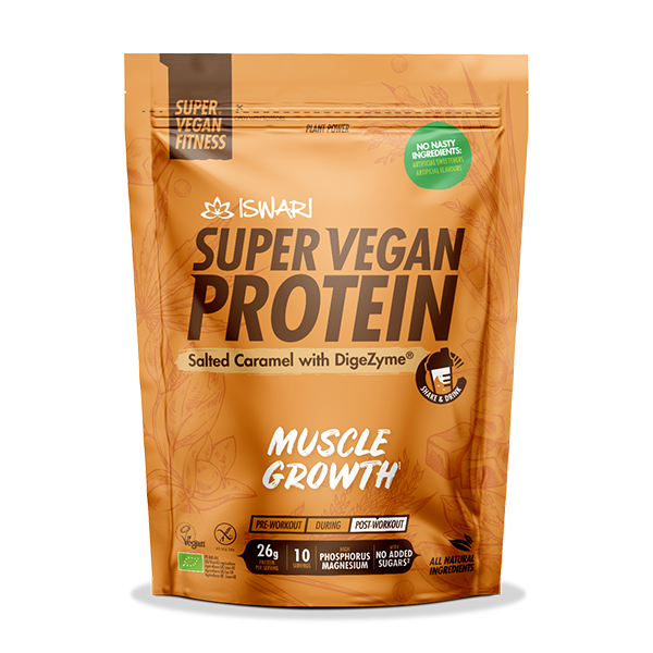 ISWARI: Super Vegan Protein Salted Caramel with Digezyme®
