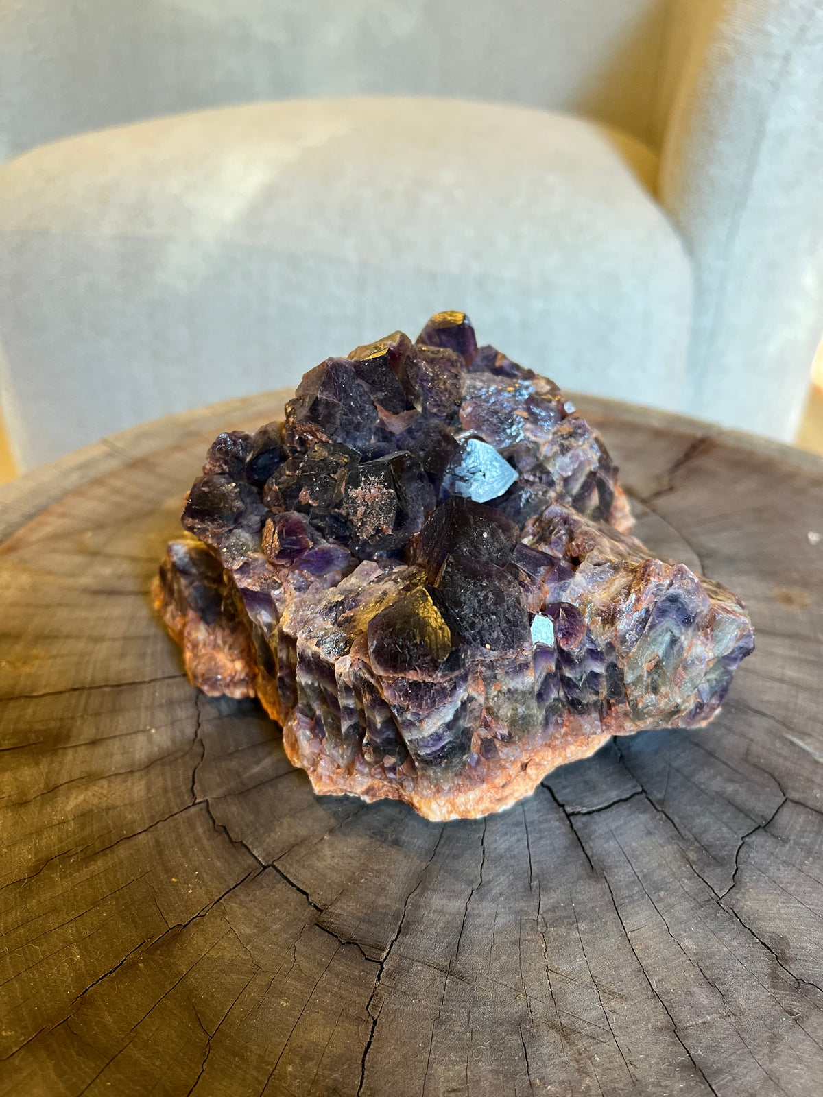 chevron amethyst stone crystal