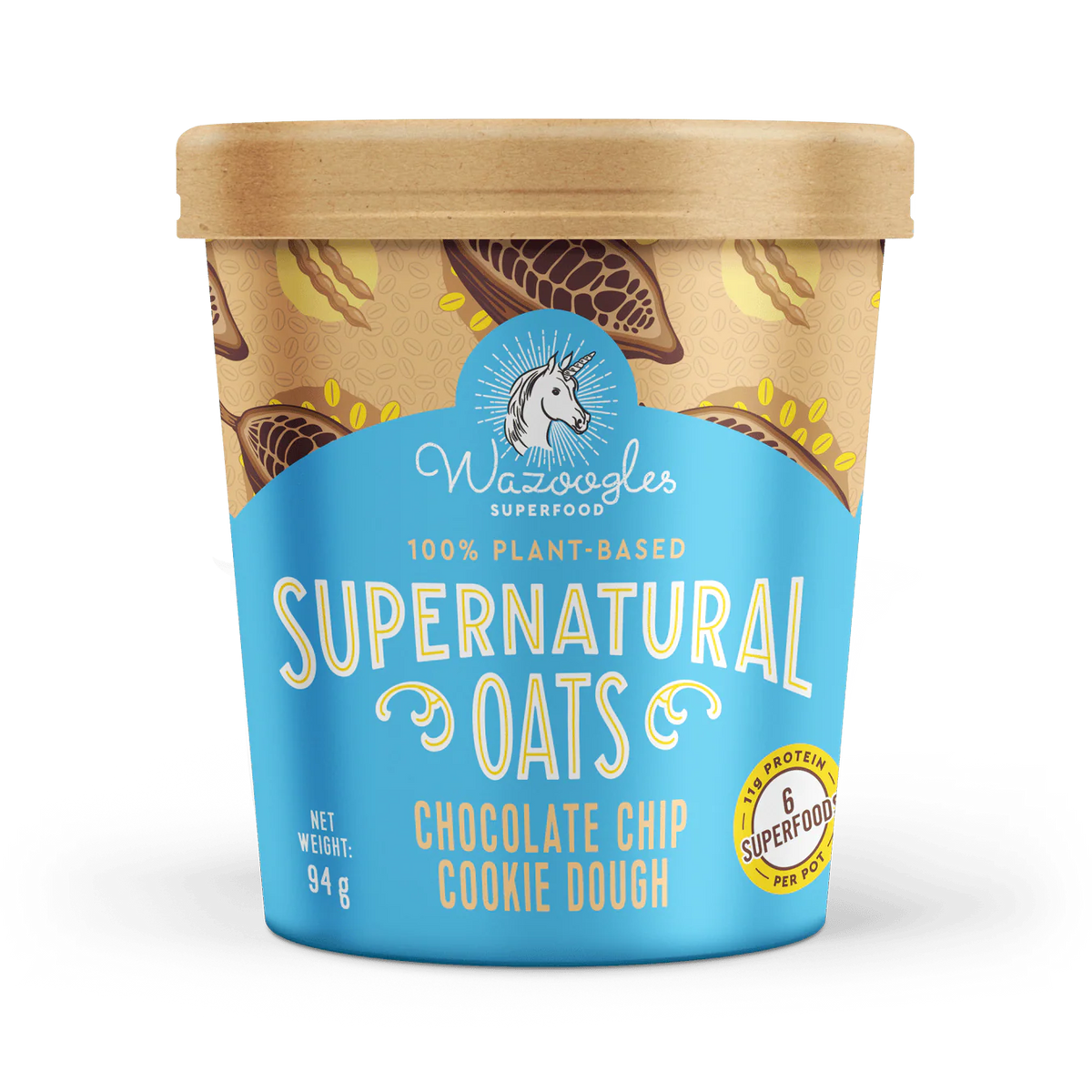 Wazoogles Supernatural Oats Pot - Chocolate Chip Cookie Dough