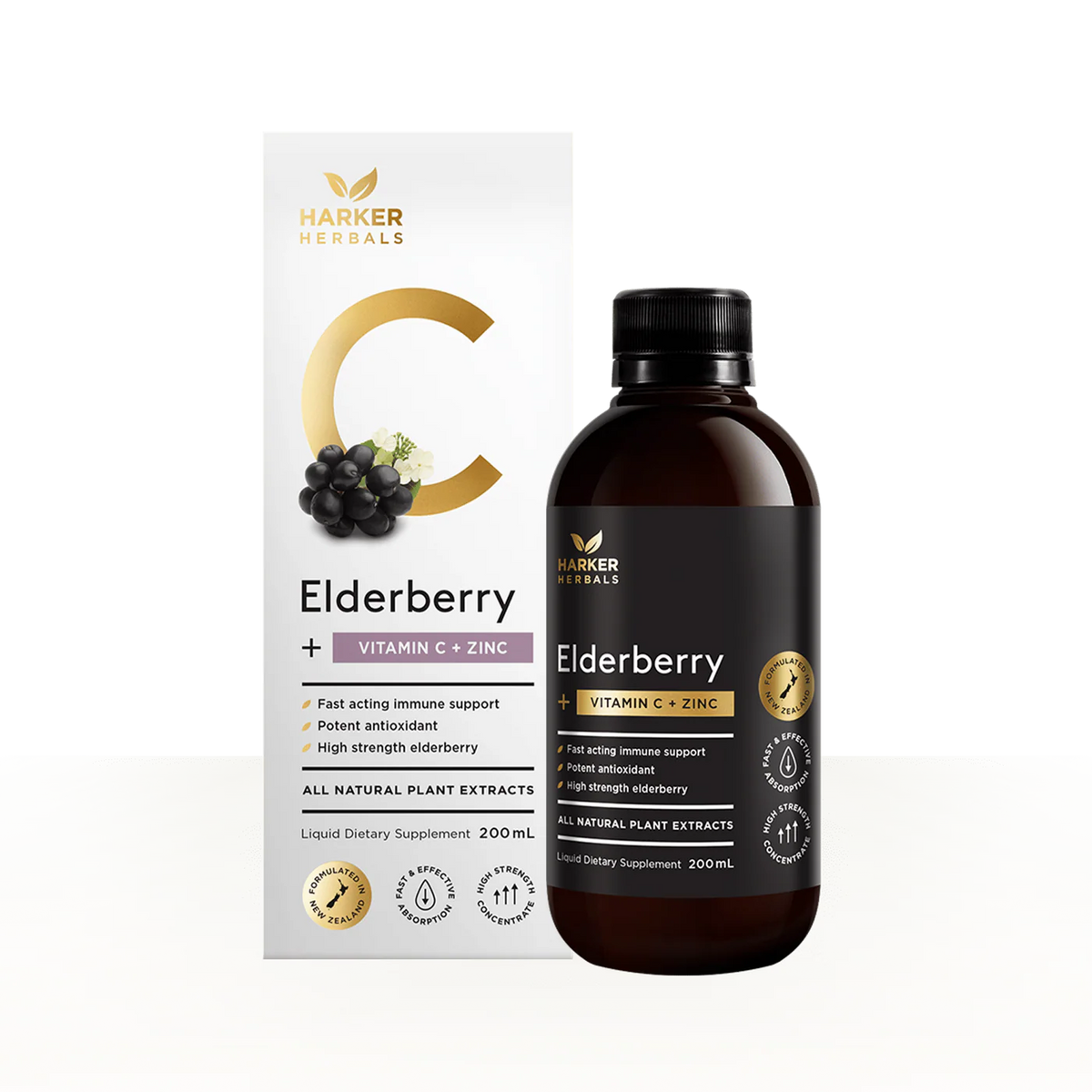 Haker Herbals: Elderberry + Vitamin C + Zinc