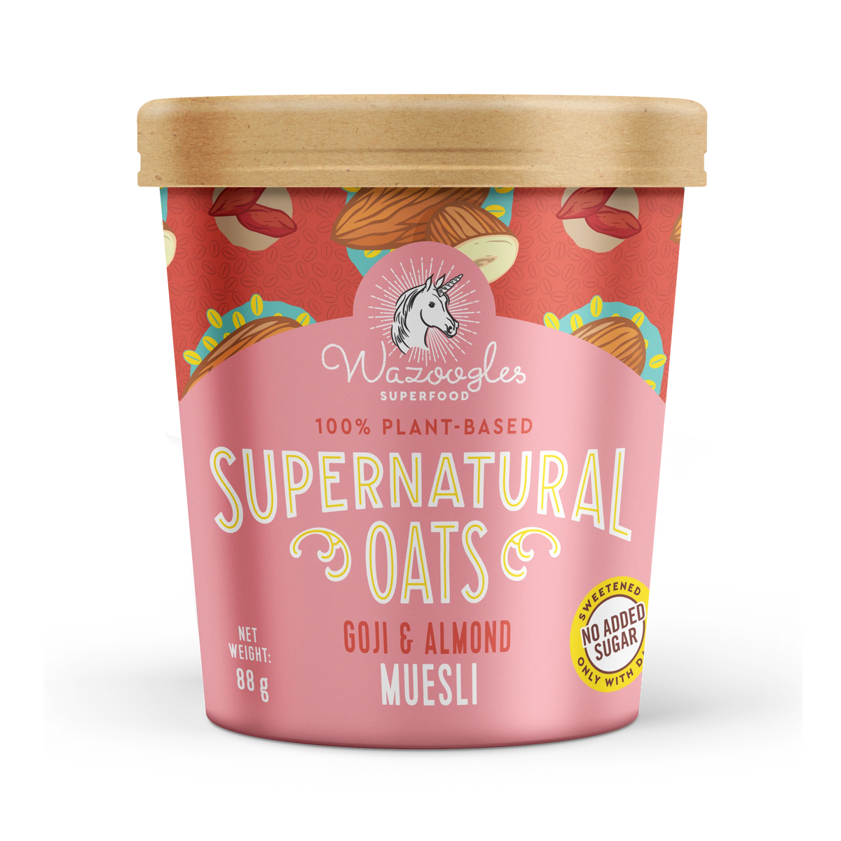 Wazoogles Supernatural Oats Pot - Goji & Almond Muesli