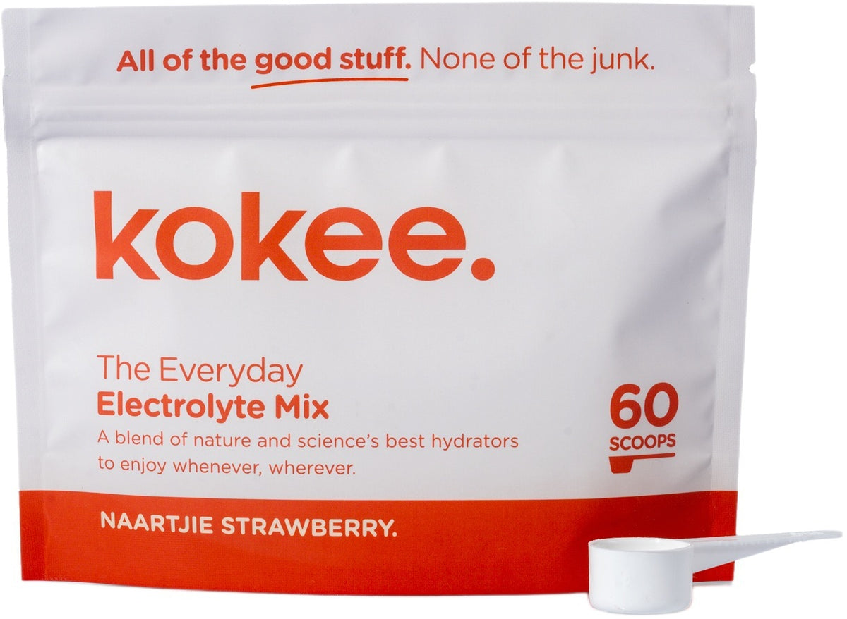 Kokee Everyday Electrolyte Mix 60 scoop - Naartjie Strawberry 240g