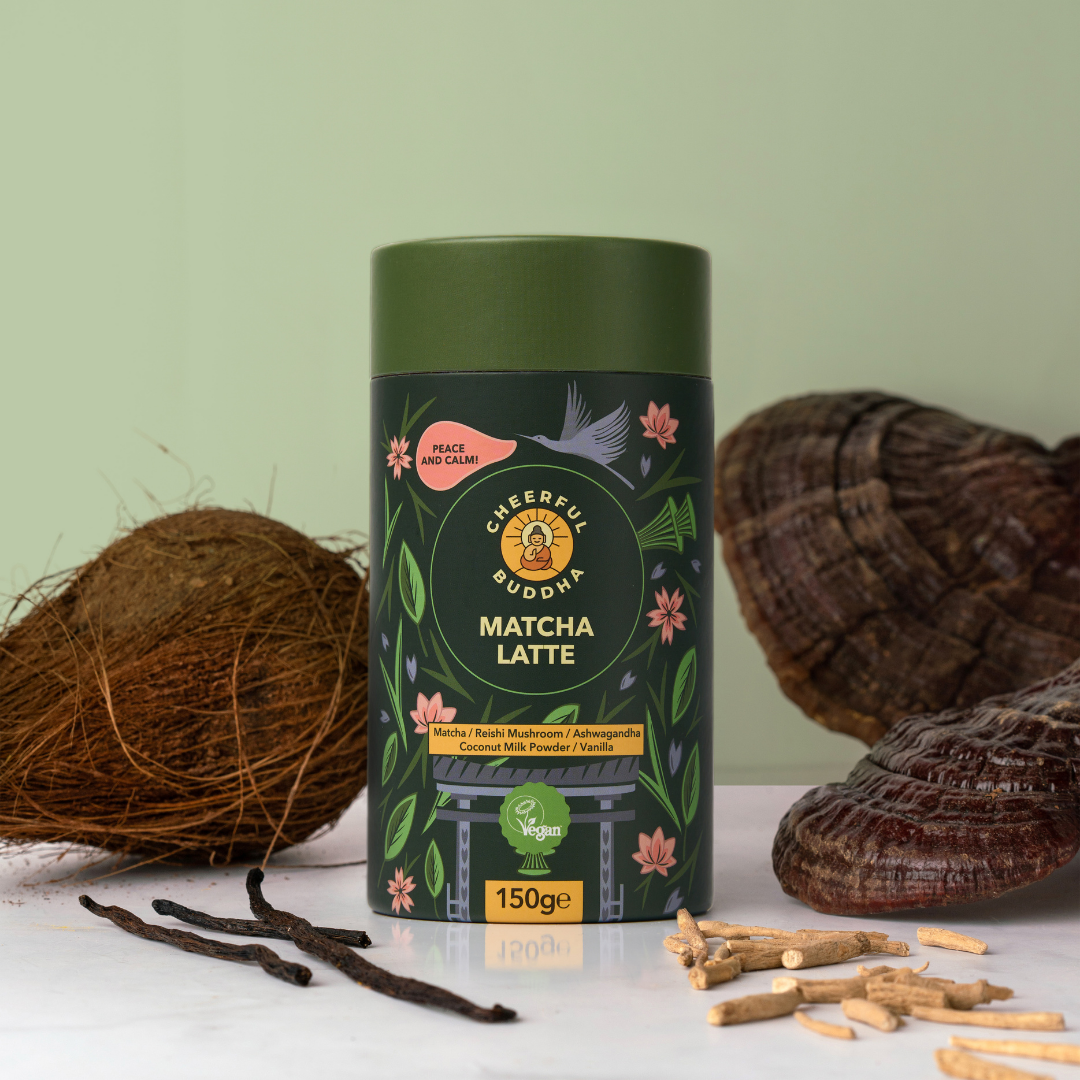 Cheerful Buddha Matcha Latte — Superfood Latte