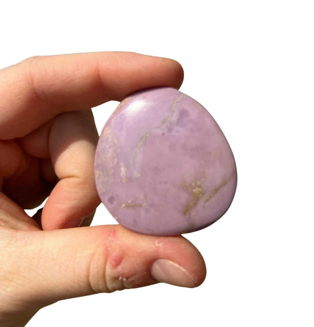 Crystal Stone: phosphosiderite palm stone