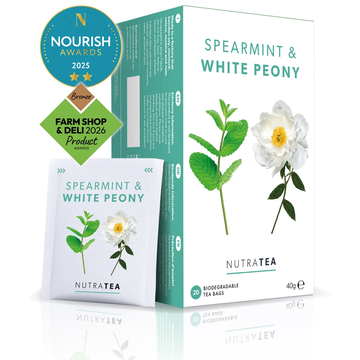 NutraTea Spearmint & White Peony Tea