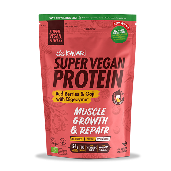 ISWARI: Super Vegan Protein Red Berries & Goji with Digezyme®